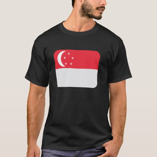 シンガポール国旗 Tシャツ (正面)