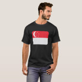 シンガポール国旗 Tシャツ (正面フル)