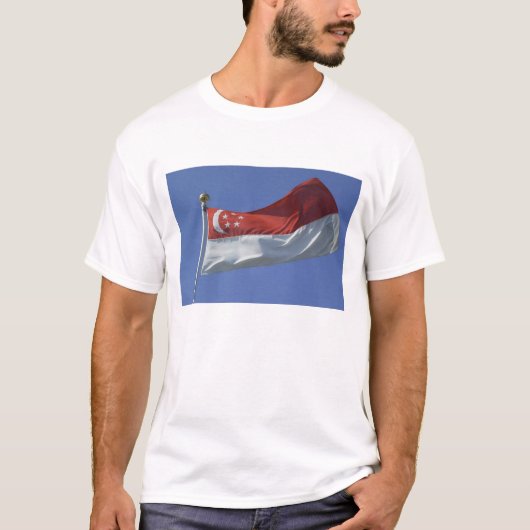 シンガポール国旗 Tシャツ (正面)