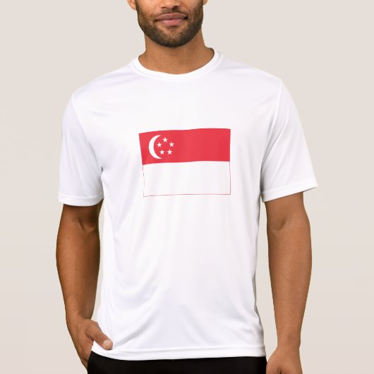 シンガポール国旗 Tシャツ (正面)