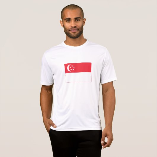 シンガポール国旗 Tシャツ (正面フル)