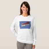 シンガポール国旗 Tシャツ (正面フル)