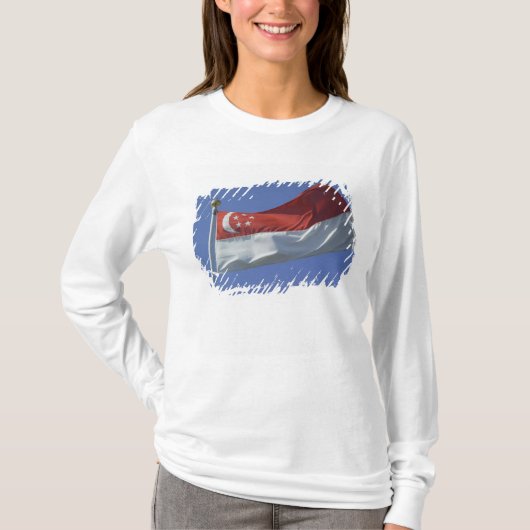 シンガポール国旗 Tシャツ (正面)