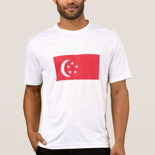 シンガポール国旗 Tシャツ (正面)