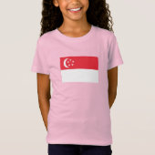 シンガポール国旗 Tシャツ (正面)