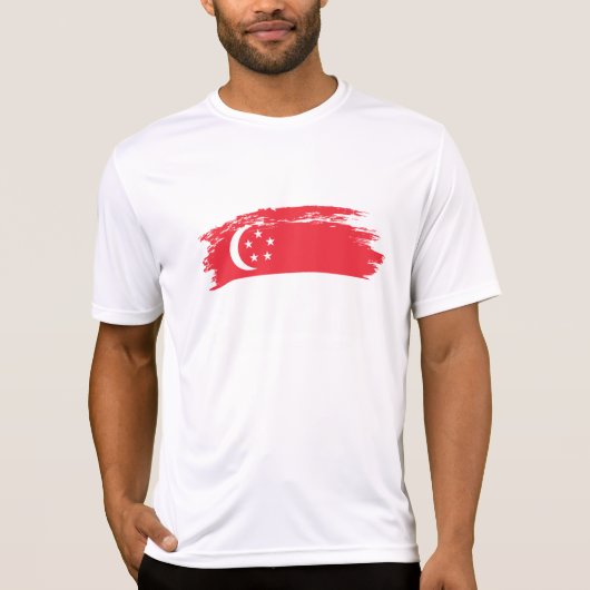シンガポール国旗 Tシャツ (正面)