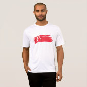 シンガポール国旗 Tシャツ (正面フル)