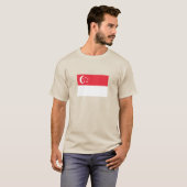 シンガポール国旗 Tシャツ (正面フル)