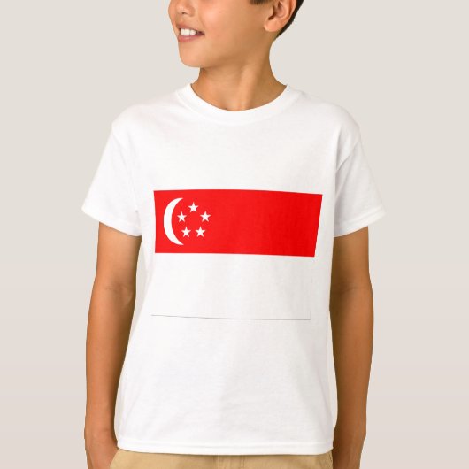 シンガポール国旗 Tシャツ (正面)