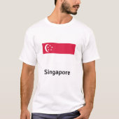 シンガポール国旗 Tシャツ (正面)
