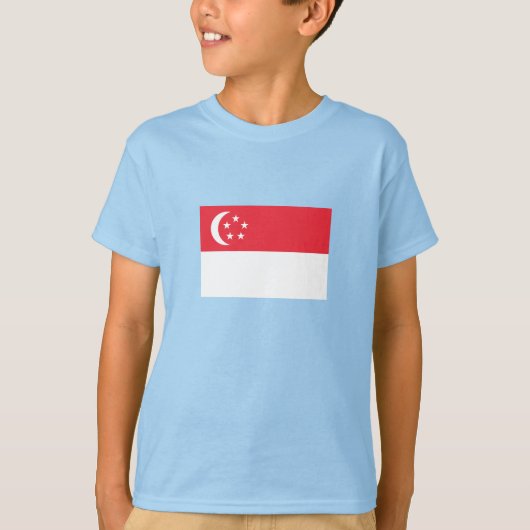シンガポール国旗 Tシャツ (正面)