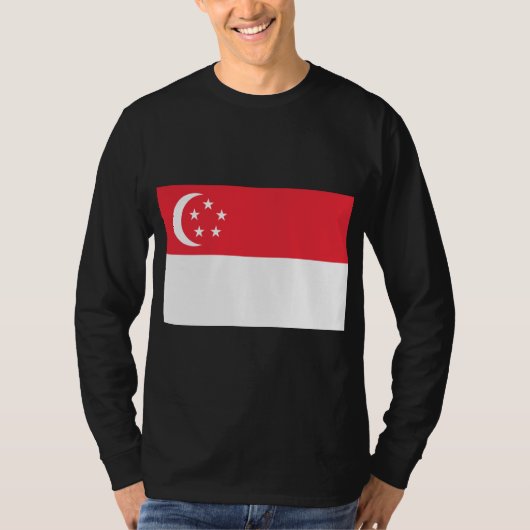 シンガポール国旗 Tシャツ (正面)