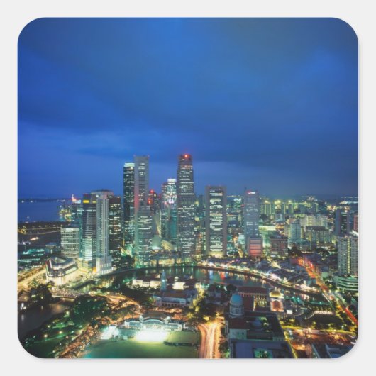 シンガポール夜景, シンガポール スクエアシール (正面)