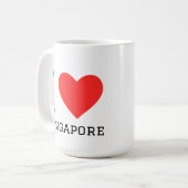 シンガポール大好き コーヒーマグカップ (正面左)