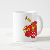 シンガポール愛国者(ハイビスカス) ジャンボコーヒーマグカップ (正面右)
