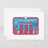 シンガポール旅行のお土産 ポストカード (正面/裏面)