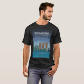 シンガポール旅行ポスターin Night Tシャツ (正面フル)
