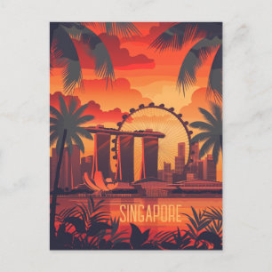 シンガポール旅行 ポストカード