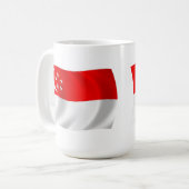 シンガポール旗マグ コーヒーマグカップ (正面左)