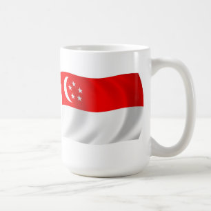 シンガポール旗マグ コーヒーマグカップ