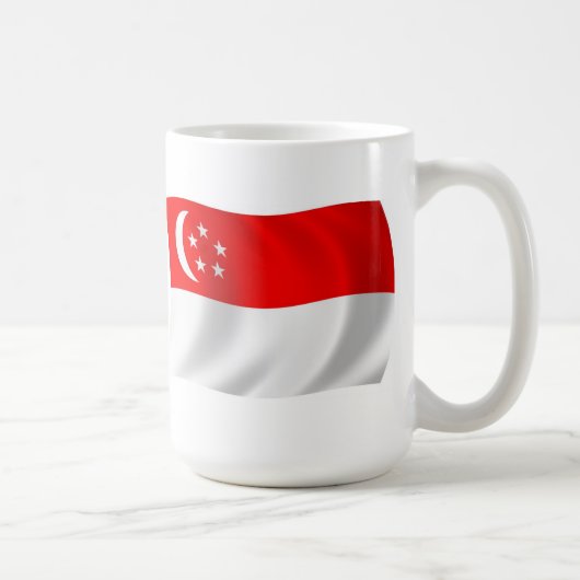 シンガポール旗マグ コーヒーマグカップ (右)