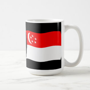 シンガポール旗マグ コーヒーマグカップ