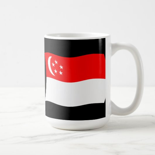 シンガポール旗マグ コーヒーマグカップ (右)