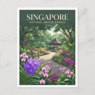 シンガポール植物園国立ラン園 ポストカード
