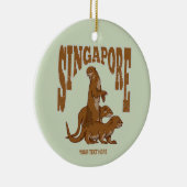 シンガポール海のカワウソ セラミックオーナメント (右)