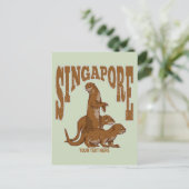 シンガポール海のカワウソ ポストカード (スタンド正面)