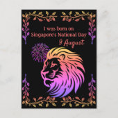 シンガポール生まれの日葉書に載っていた ポストカード (正面)