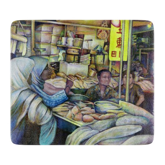 シンガポール素晴らしフライデーの新鮮な魚 カッティングボード (正面)