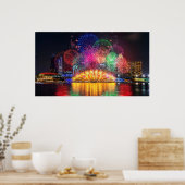 シンガポール花火ポスター ポスター (キッチン)