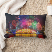 シンガポール花火装飾用クッション ランバークッション (ブランケット)