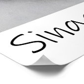 シンガポール蒸しポンフレットアーカイブプリント ポスター (角)