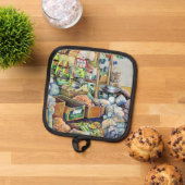 シンガポール魅力的のテクカ素晴らしセンターの約束 鍋敷き (トップダウン)