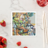 シンガポール魅力的テカ素晴らし・センターの約束 スタンダードカクテルナプキン (インサイチュ)