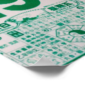 シンガポール21 JUL 2019:ヴィンテージカレン中国のダーpap ポスター (角)