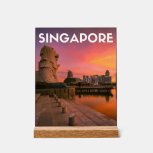シンガポール アクリルサイン