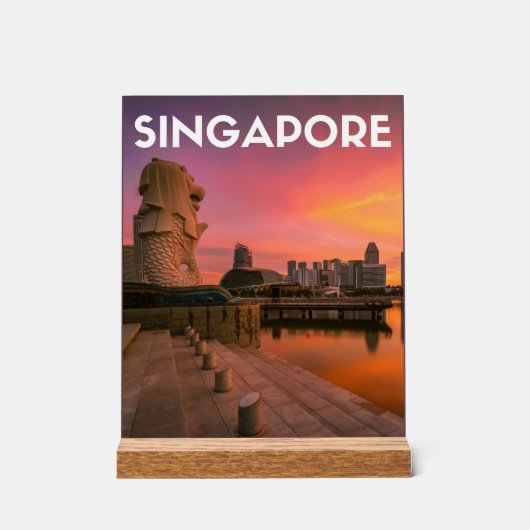 シンガポール アクリルサイン (正面)