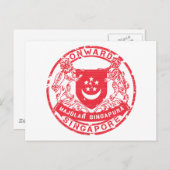 シンガポール・コート・オブ・アームズ ポストカード (正面/裏面)