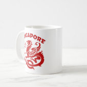 シンガポール コーヒーマグカップ (正面左)
