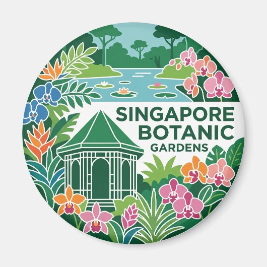 シンガポール シンガポール植物園 マグネット (正面)