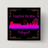 シンガポール・スカイライン国立デイボタン 缶バッジ (正面)