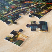 シンガポール·スカイライン（夜） ジグソーパズル (側面)