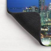 シンガポール·スカイライン（夜） マウスパッド (コーナー)