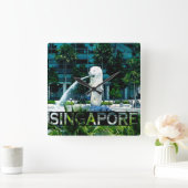 シンガポール スクエア壁時計 (ホーム)