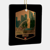 シンガポール セラミックオーナメント (右)