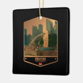 シンガポール セラミックオーナメント (左)