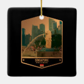 シンガポール セラミックオーナメント (裏面)
